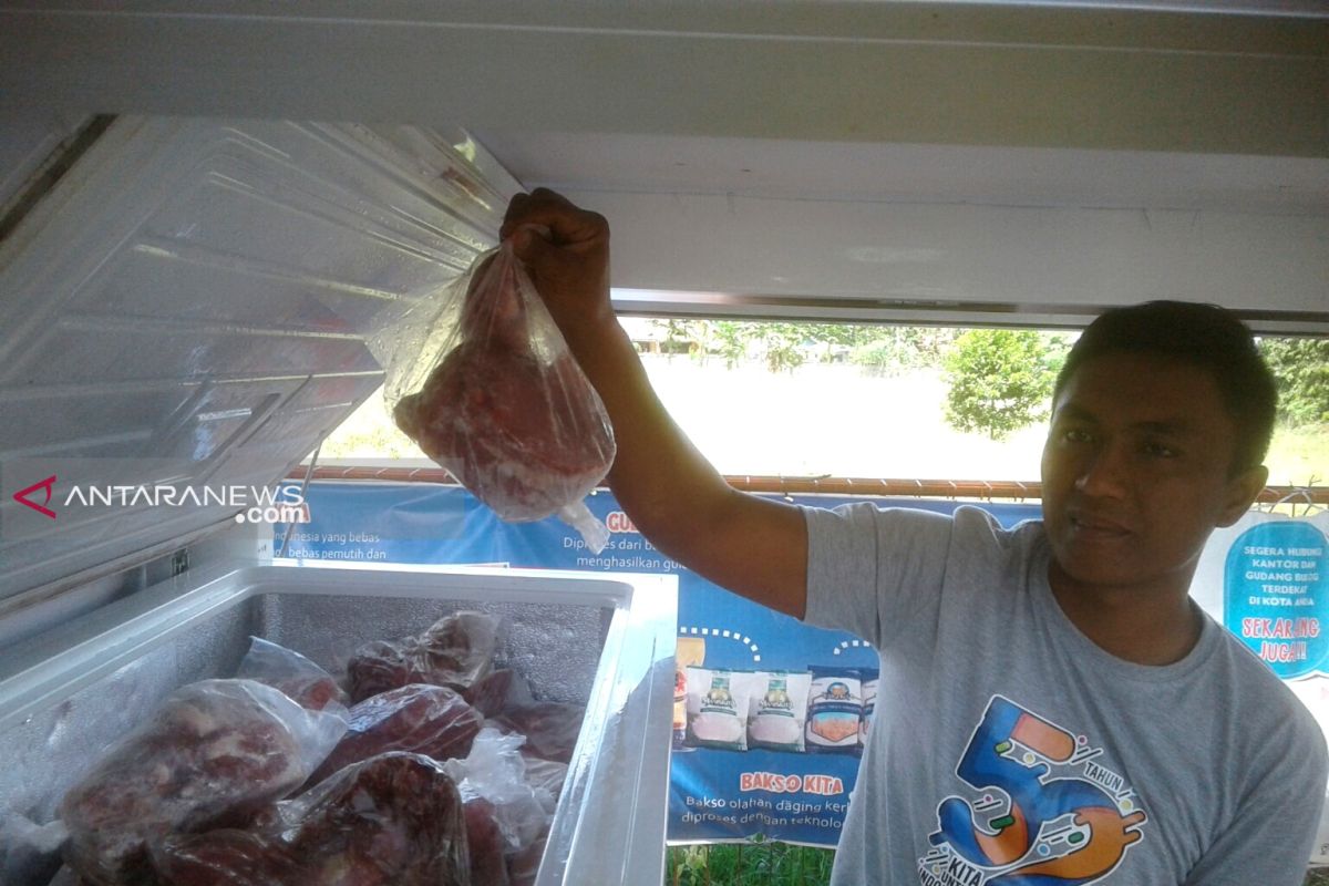 Lebaran, penjualan daging beku Bulog Rejang Lebong capai 13,5 ton