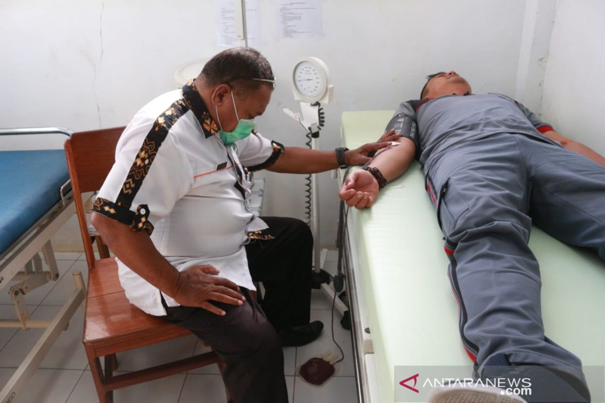 Polres MTB gelar donor darah HUT Bhayangkara ke-73