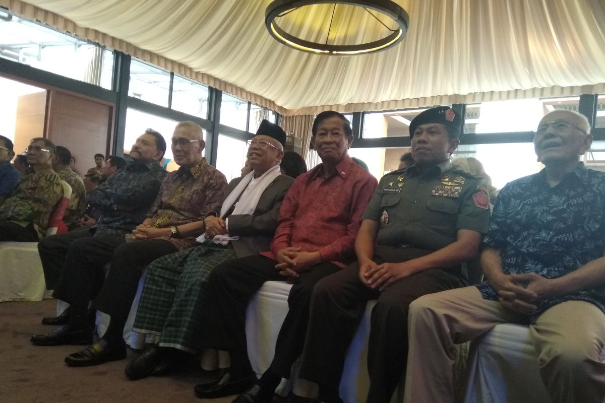 Dihadiri Ma'ruf Amin, AM Hendropriyono gelar halalbihalal dengan purnawirawan TNI