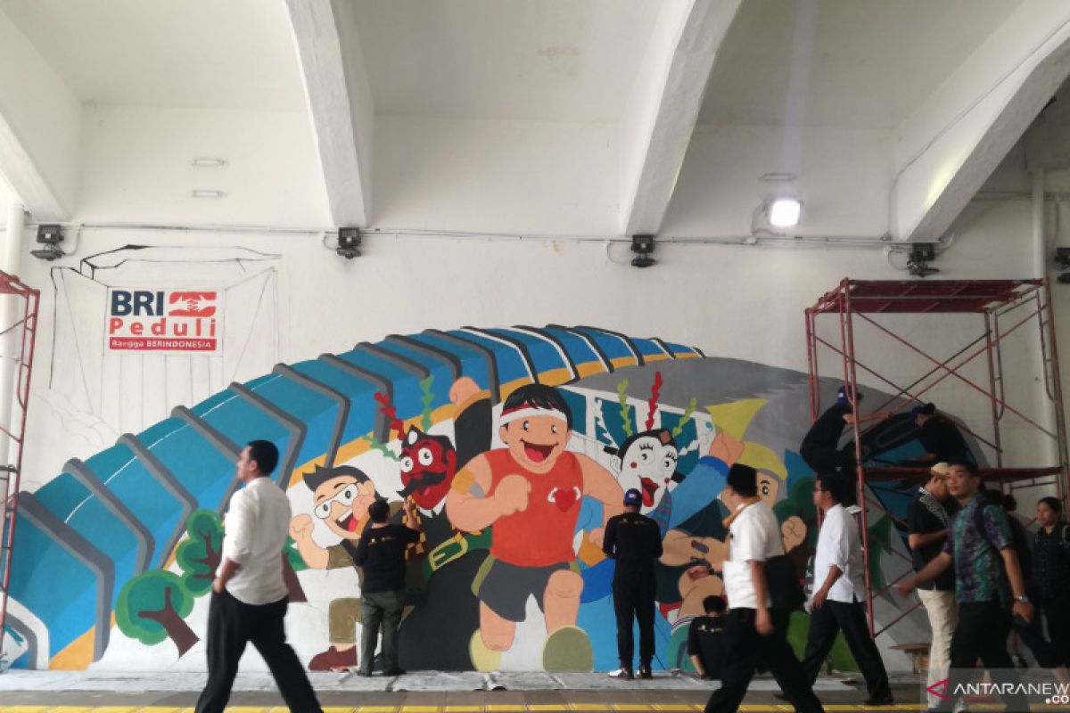Anies tanamkan pesan perubahan wajah Jakarta melalui mural