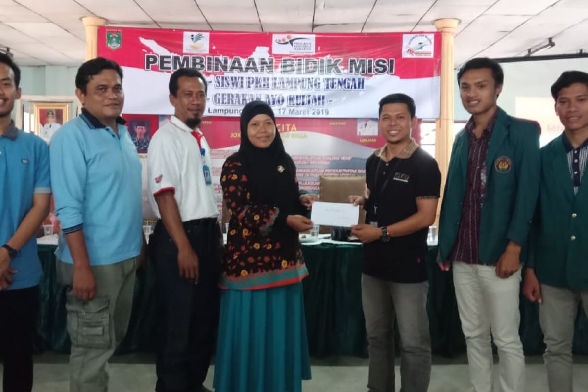 20 anak KPM-PKH Lampung lolos seleksi prrogram beasiswa bidik misi