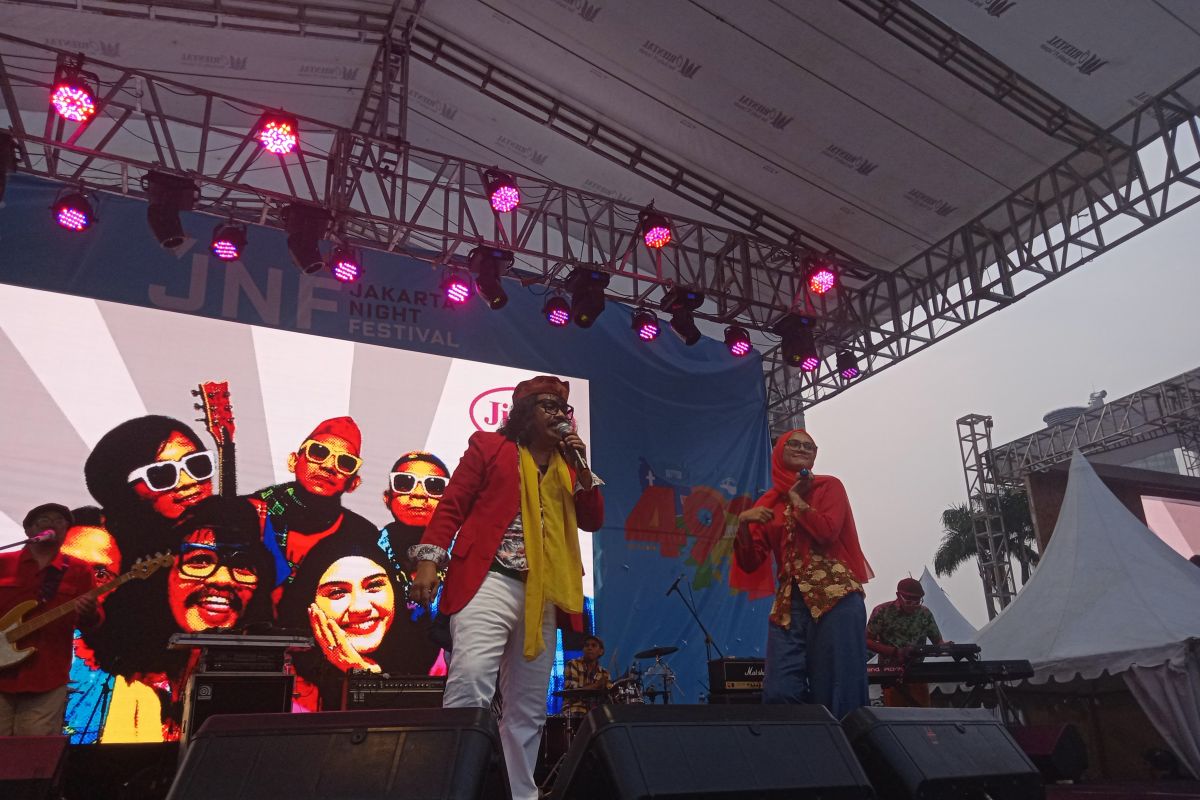 Grup musik Betawi Jiung meriahkan HUT Jakarta