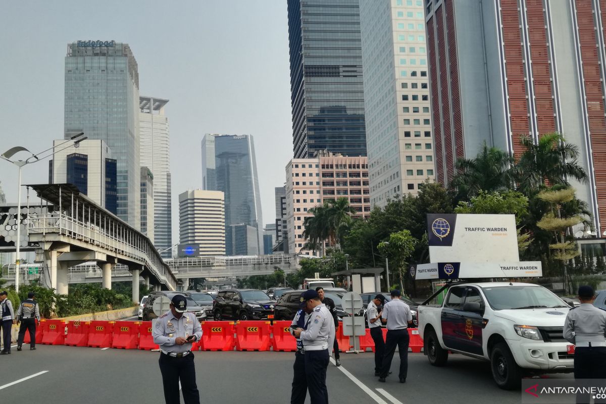 Puncak HUT Jakarta, rekayasa jalur dilakukan di sekirar Bundaran HI