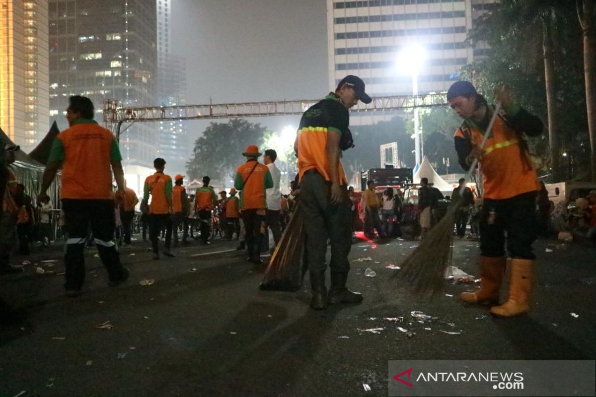 Kecamatan Menteng kerahkan 131 petugas kebersihan saat HUT Jakarta