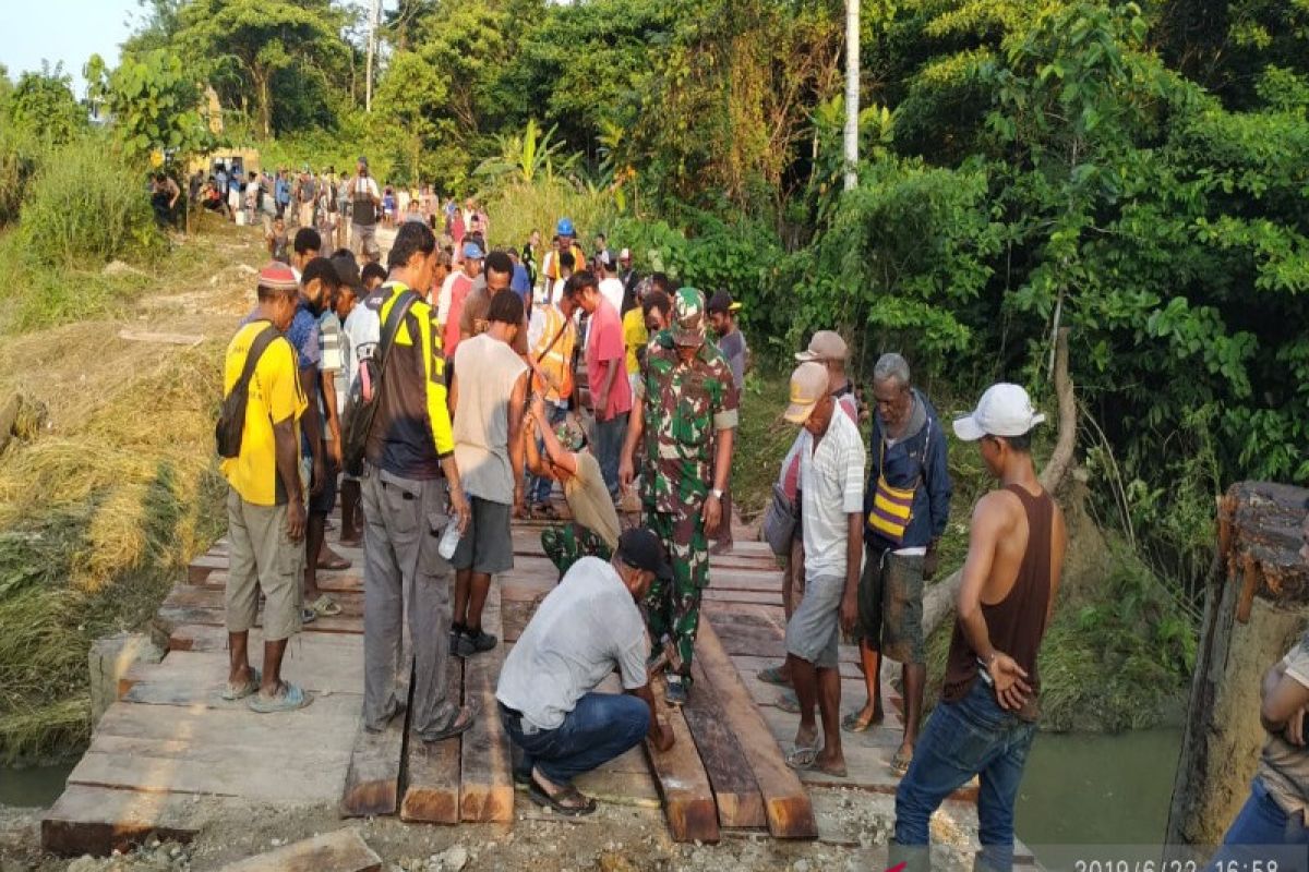 Trans-Papua terhubung kembali setelah jembatan diperbaiki