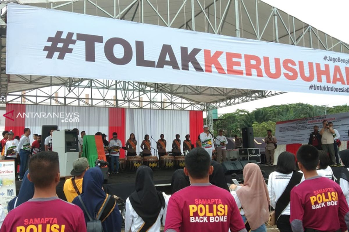 Jelang putusan MK, Bengkulu deklarasi tolak kerusuhan