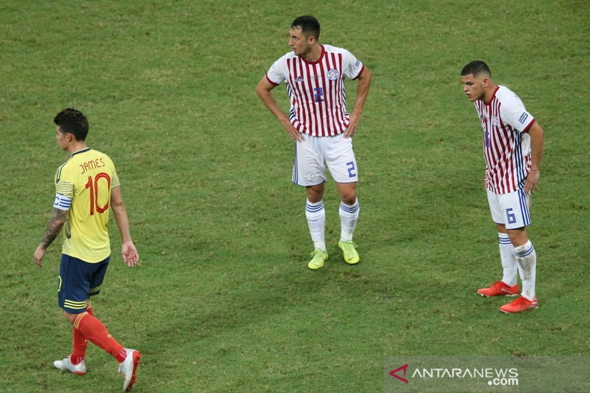 Kolombia pangkas harapan Paraguay ke perempat final setelah kalah 1-0 dalam laga pamungkas