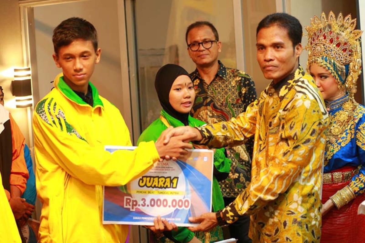 Kontingen Kota Langsa Juara Umum O2SN SMA Provinsi Aceh 2019