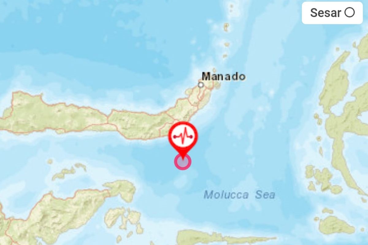 Kabupaten Bolaang Mongondow Selatan, Sulut diguncang gempa Magnitudo 5,2