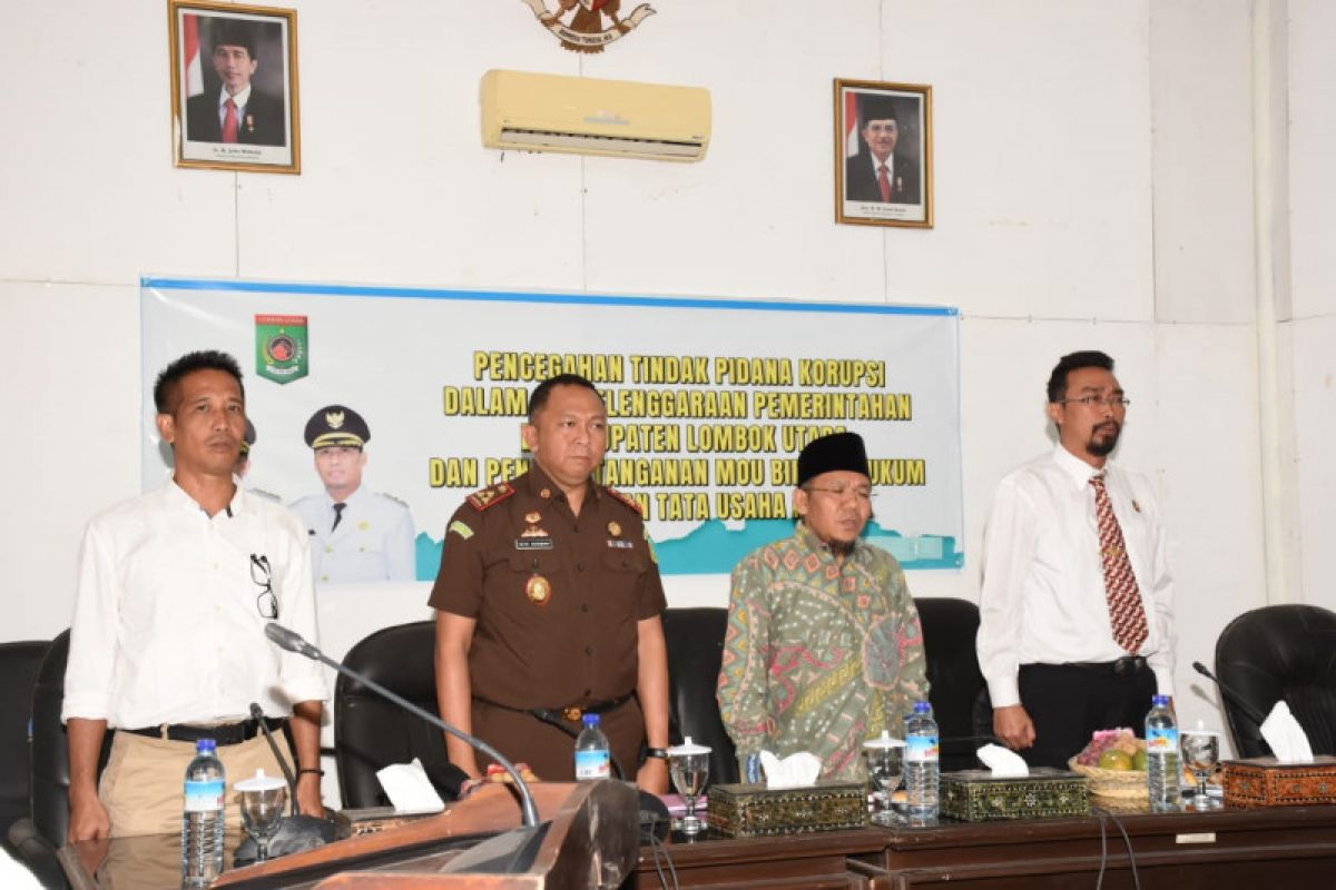 Bupati Lombok Utara buka penyuluhan pencegahan korupsi