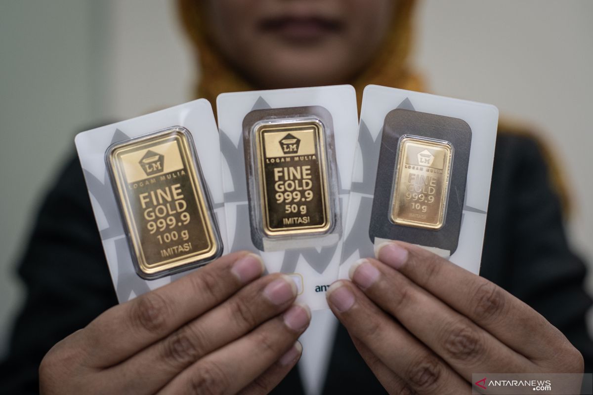 Harga emas Selasa turun Rp6.000 per gram