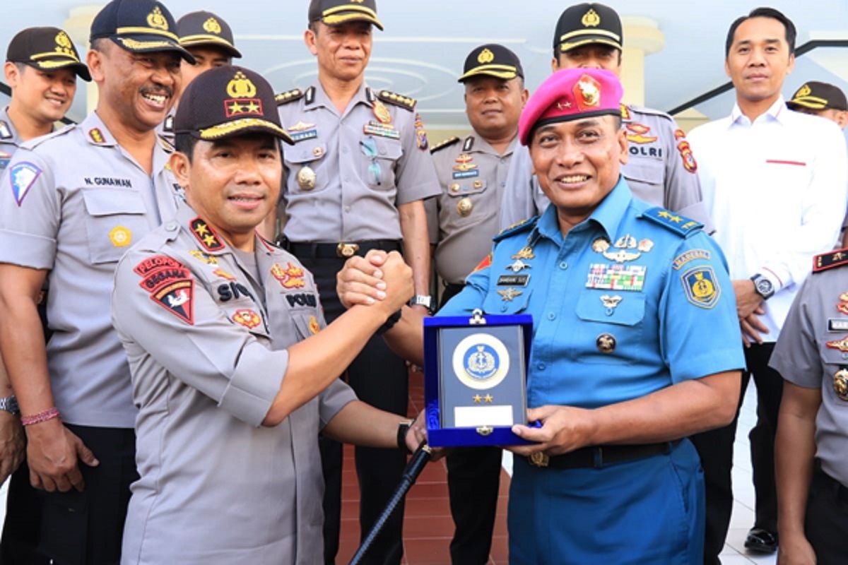 Kapolda Sulawesi Utara terima kunjungan Aspotmar Kasal