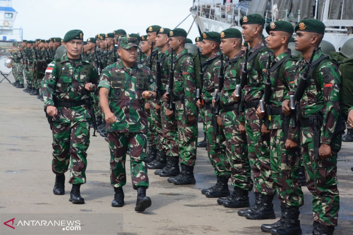 Ratusan prajurit infanteri Kostrad bersiap jaga perbatasan negara