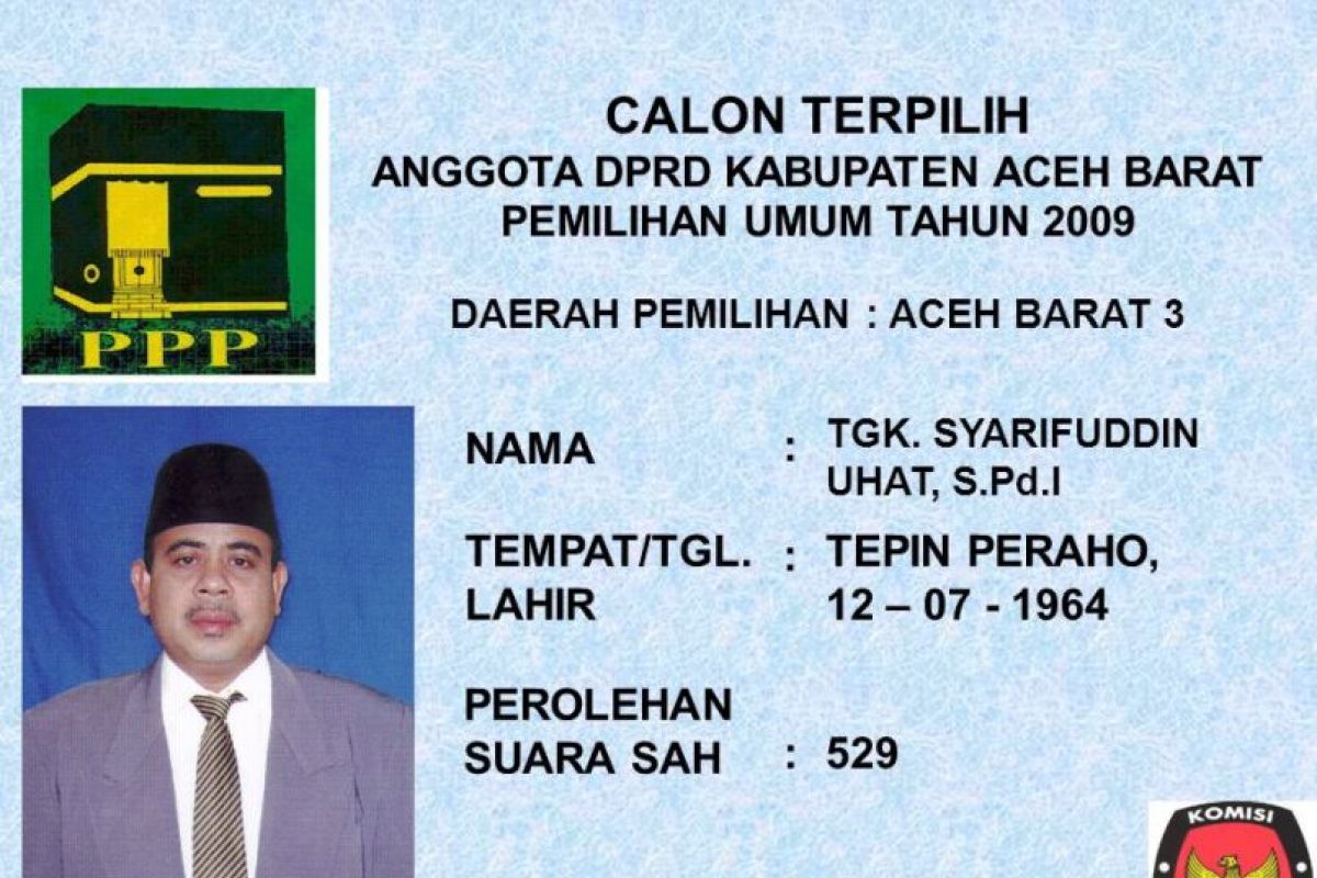 Ketua DPC PPP Aceh Barat tutup usia karena  sakit