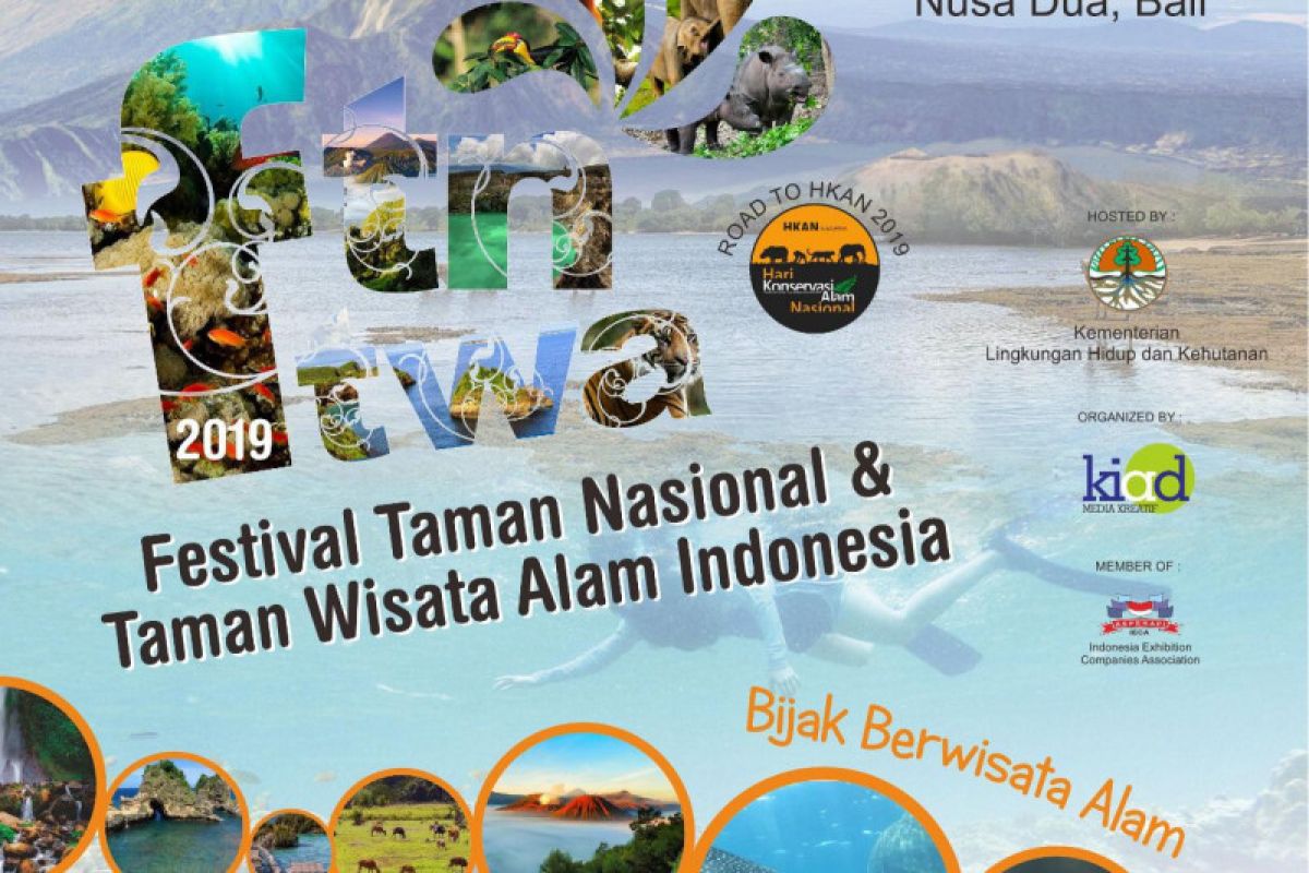 Festival Taman Nasional Wisata Alam 2019 bakal digelar di Pulau Dewata