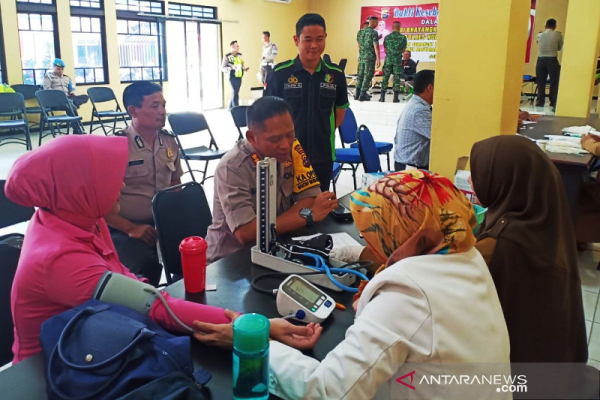 Polres HST gelar donor darah