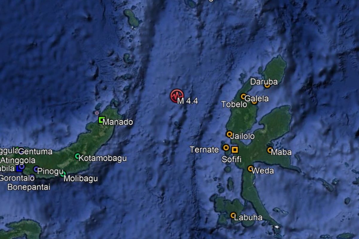 Gempa dengan magnitudo 6,1 guncang Jailolo, Halmahera Barat