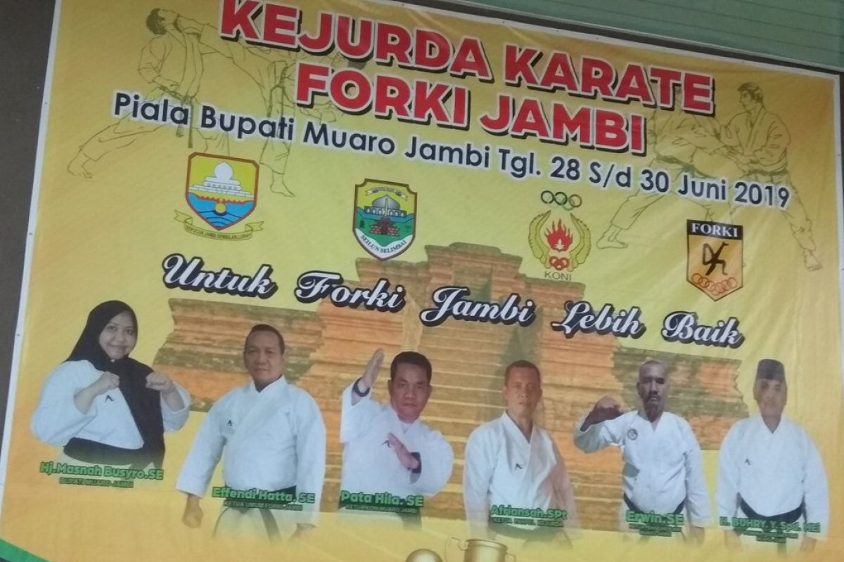 Kejurda Karate FORKI Jambi perebutkan Piala Bupati Muarojambi