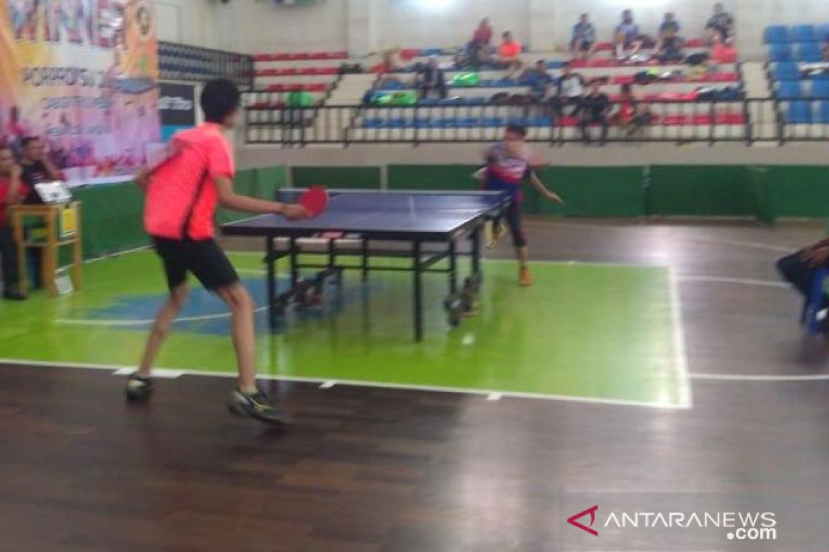 Tebing Tinggi juara beregu putra tenis meja Porprovsu 2019