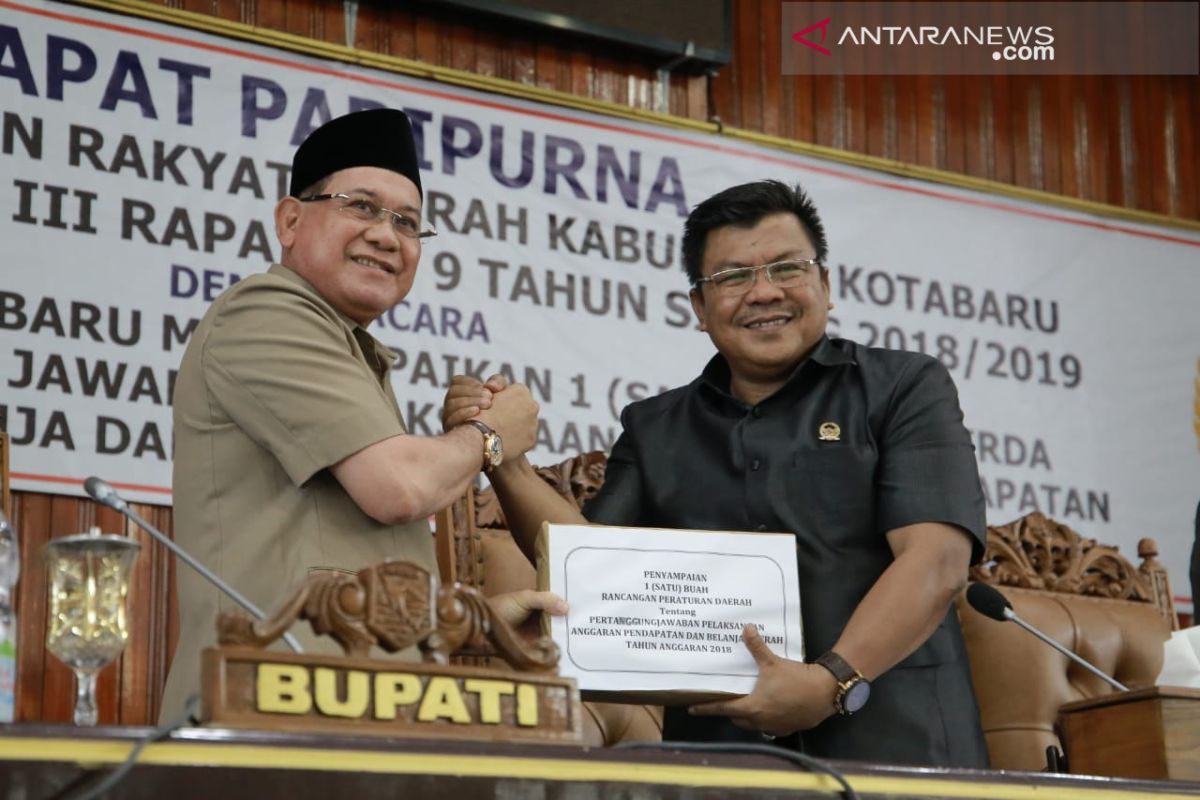 DPRD rapat paripurna LKPJ Bupati Kotabaru 2018