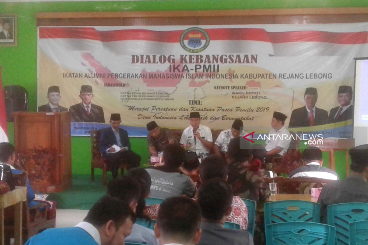 IKA-PMII Rejang Lebong gelar dialog kebangsaan pascapemilu