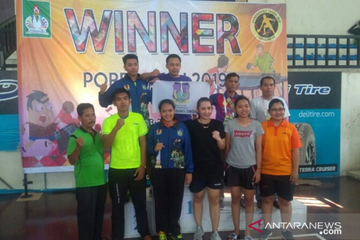 Tebing Tinggi juara umum tenis meja Porprov Sumut