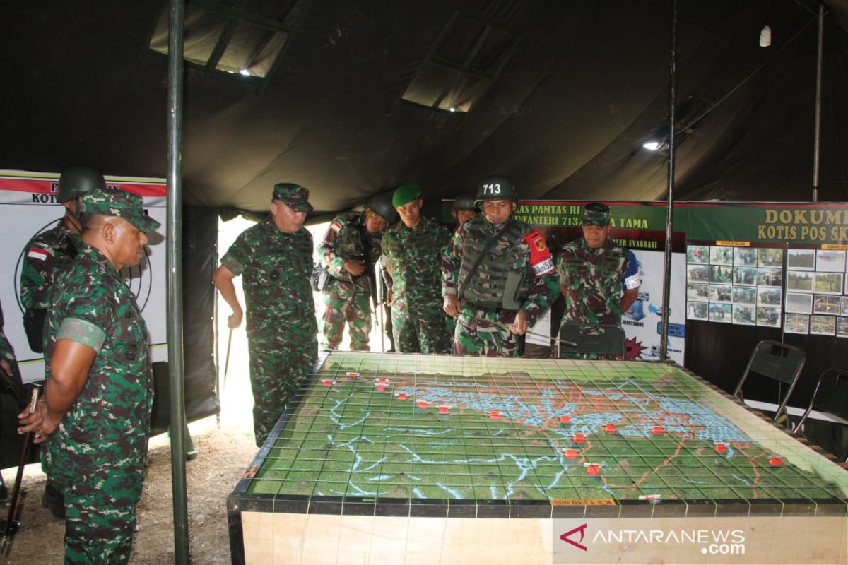 Pangdam XIII/Merdeka tinjau latihan pratugas Yonif 713 Satyatama