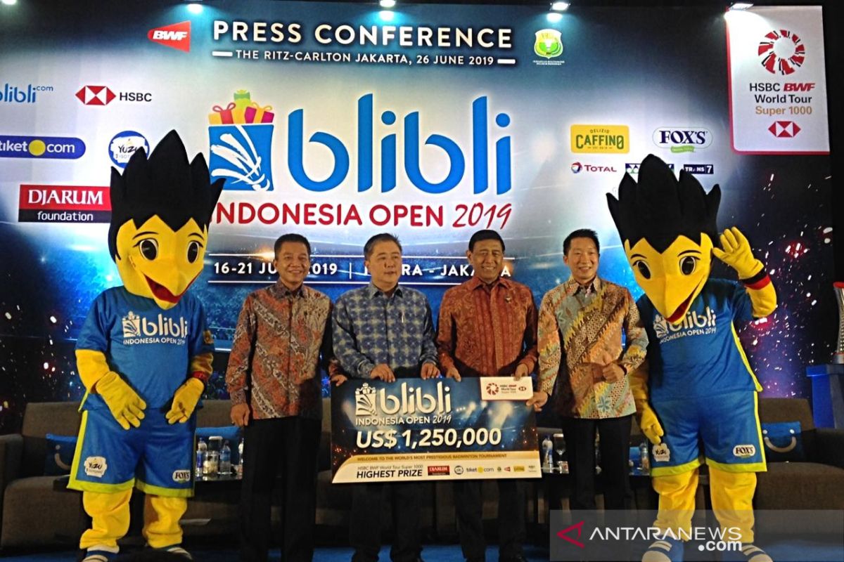 Blibli Indonesia Open 2019 usung konsep sport-artainment