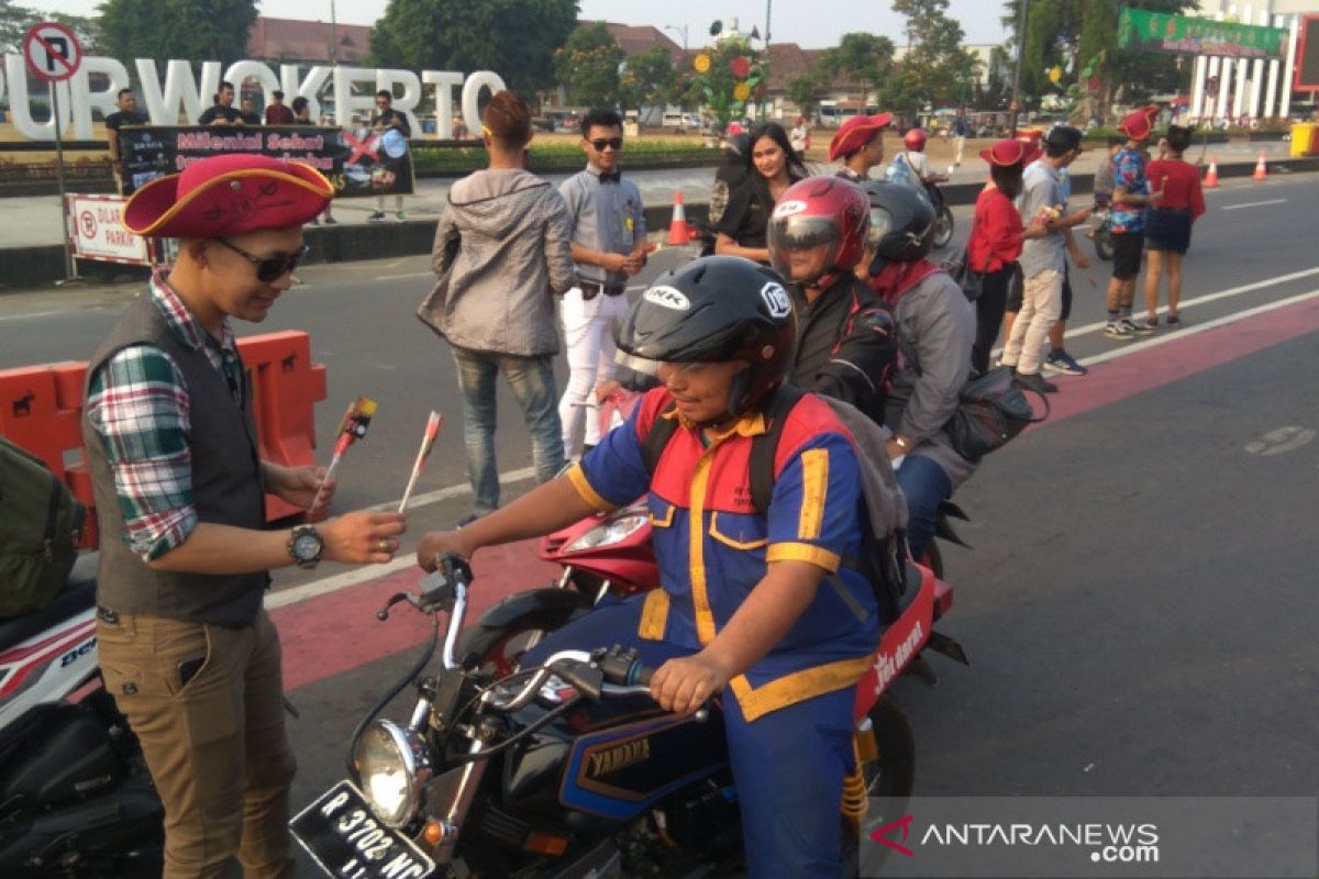 Pekerja hotel di Purwokerto gelar aksi damai peringati HANI 2019