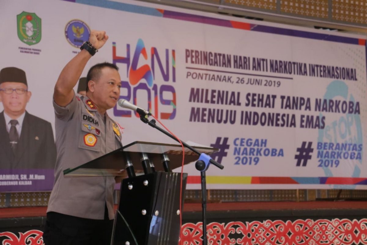 Kapolda Kalbar komitmen berantas peredaran narkoba