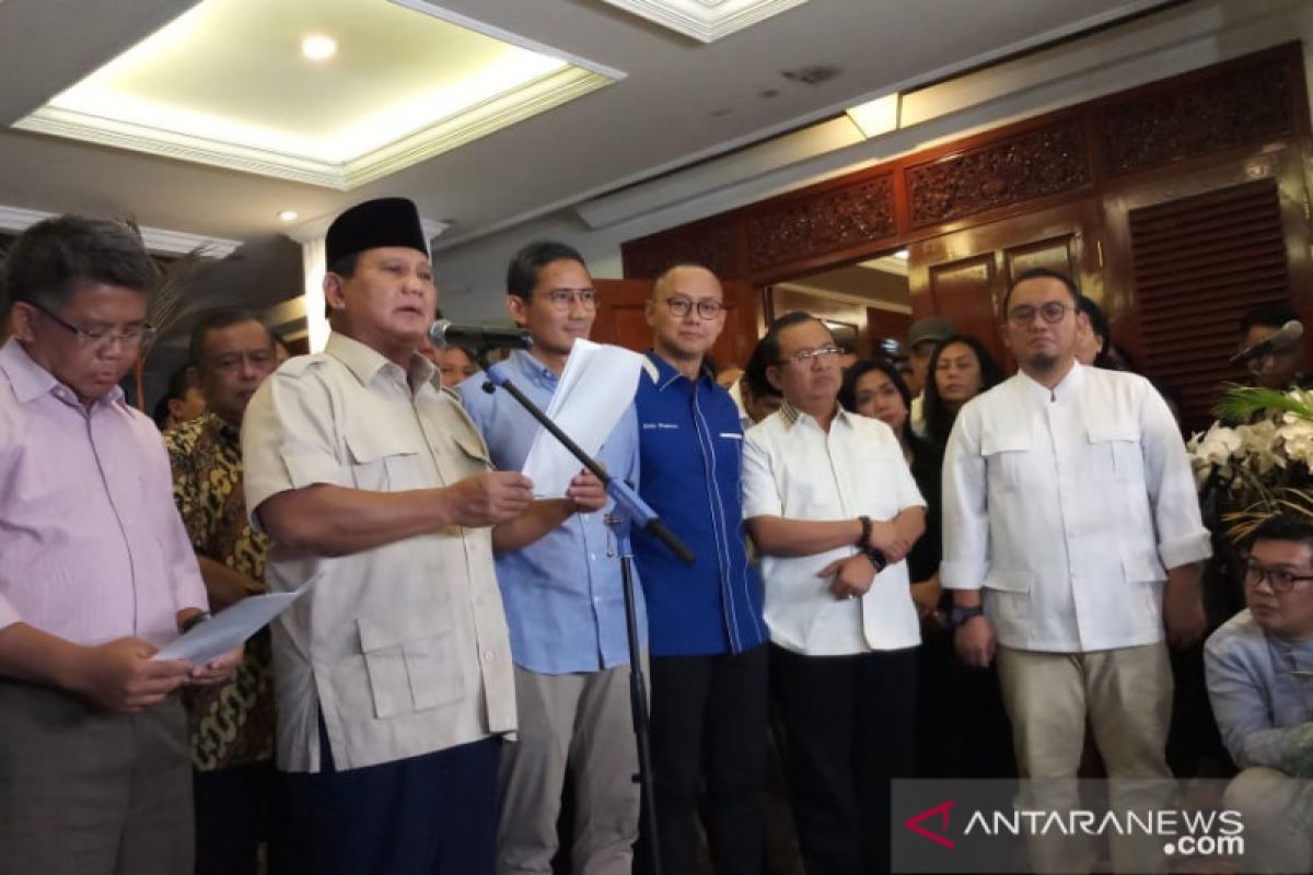 Prabowo-Sandi hormati keputusan Mahkamah Konstitusi