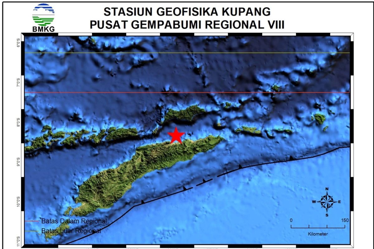 Gempa bumi 4,5 Skala Richter guncang Kabupaten Belu