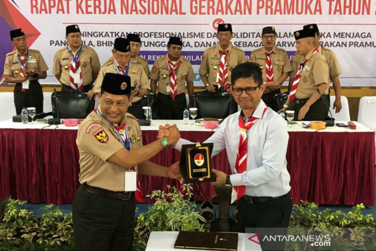 KPK-Pramuka sepakat masukkan nilai antikorupsi kegiatan Pramuka