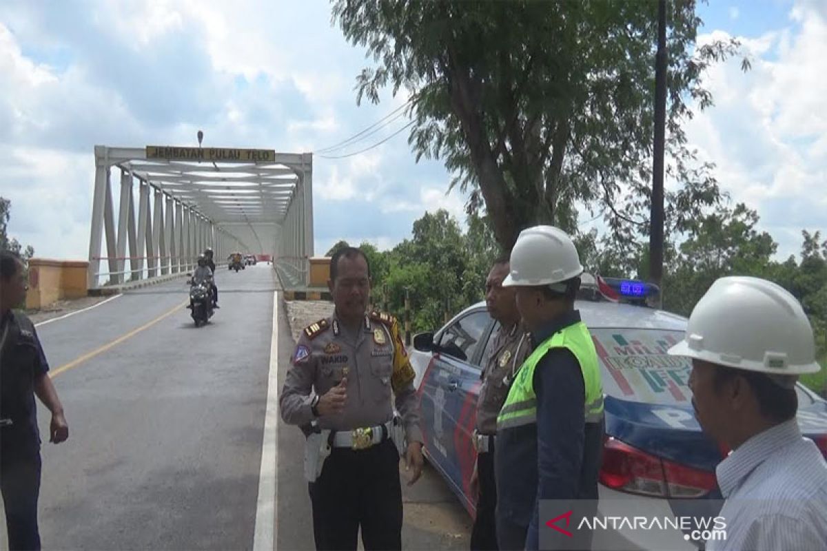 Mulai Juli, Jembatan Pulau Telo Kapuas buka tutup satu jalur