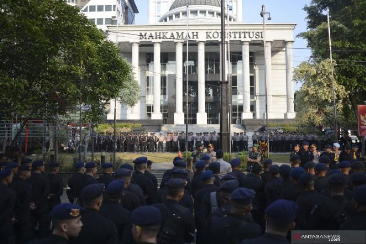 Kondisi keamanan gedung MK jelang pengumuman hasil sidang