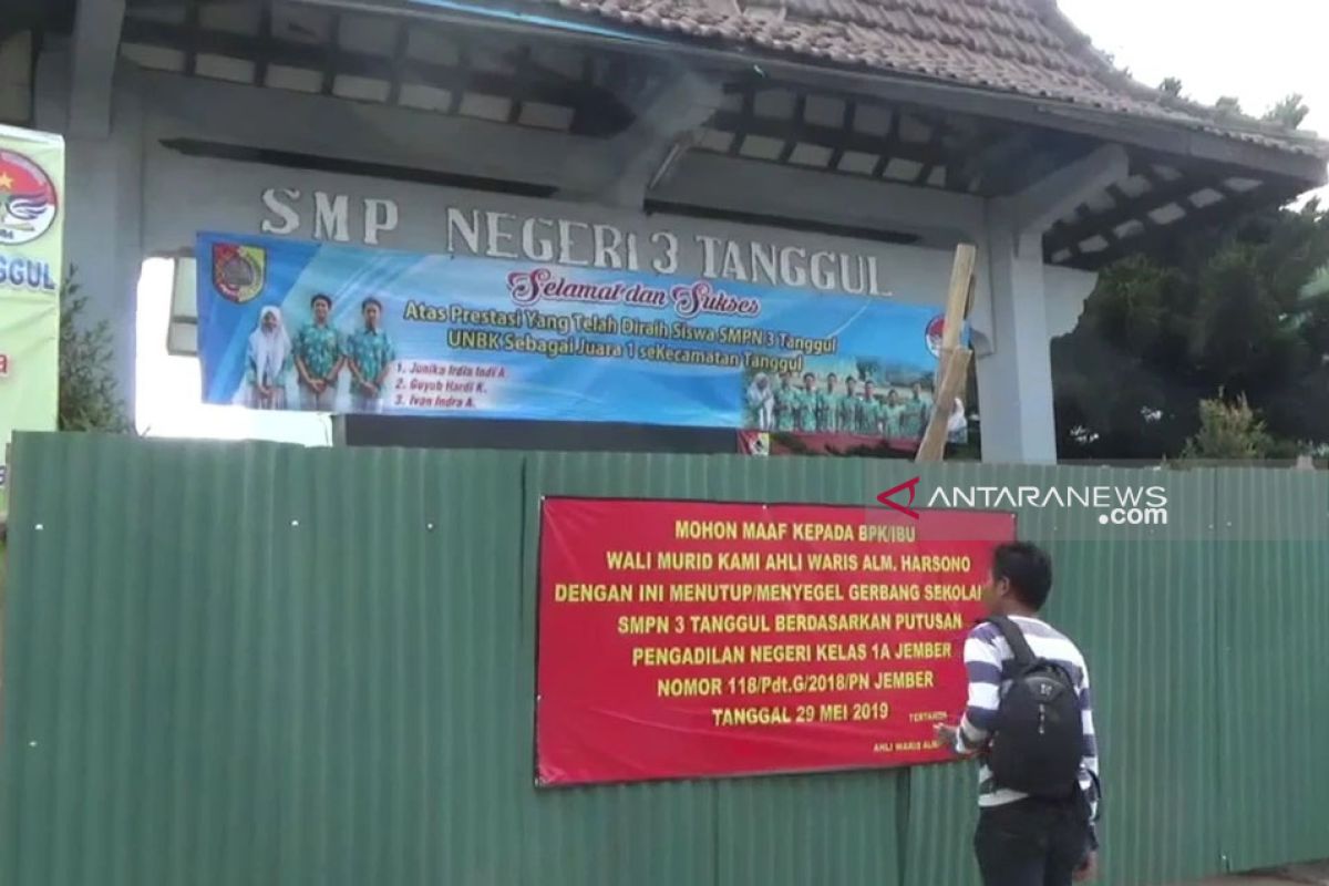 Penyegelan SMPN 3 Tanggul Jember tidak pengaruhi PPDB