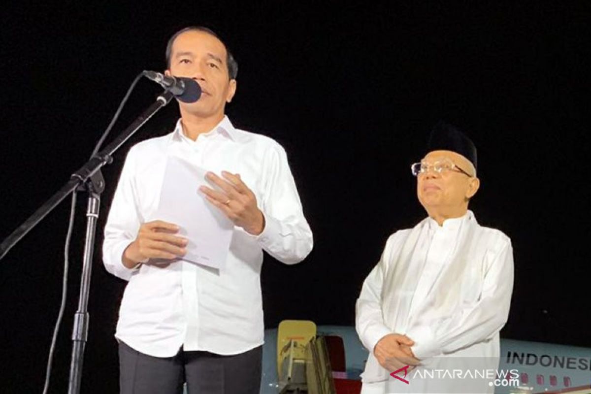 Sidang MK usai, Jokowi ajak rakyat bersatu bangun Indonesia