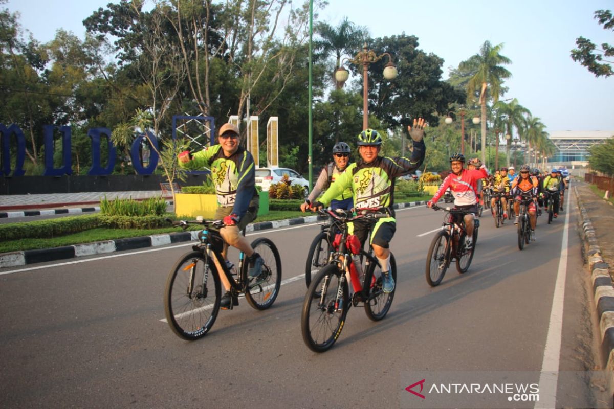 Kapolda Jambi patroli gunakan sepeda