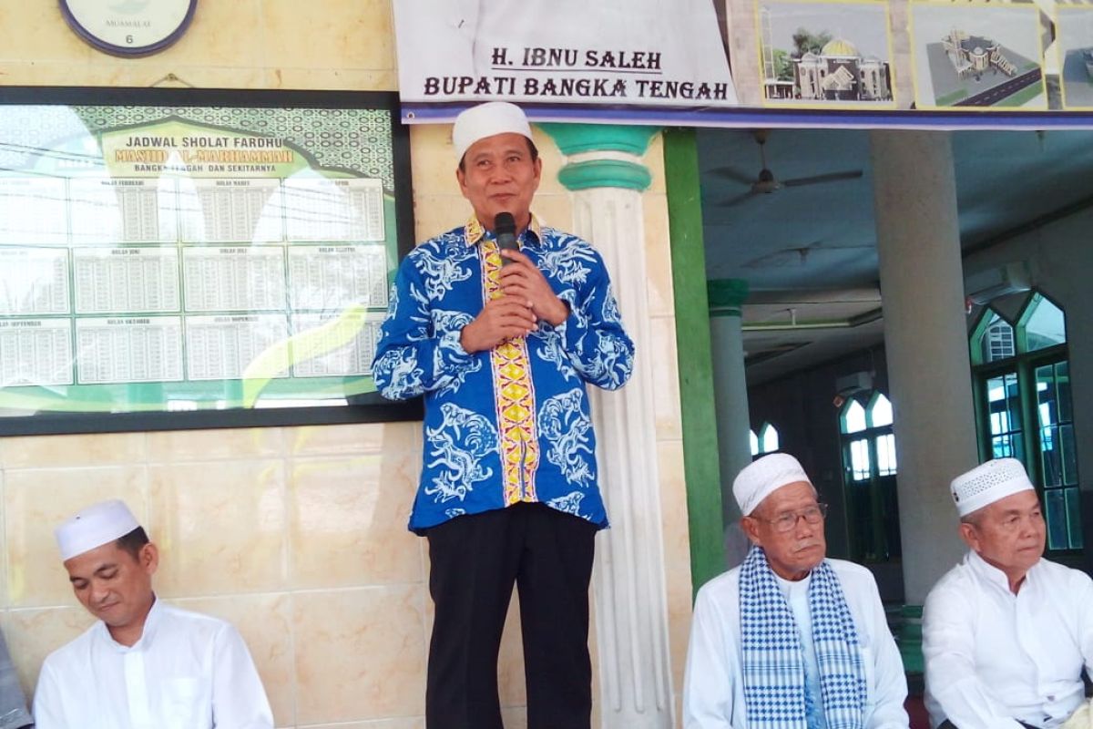 Pemkab Bangka Tengah salurkan bantuan Rp500 juta untuk bangun Masjid