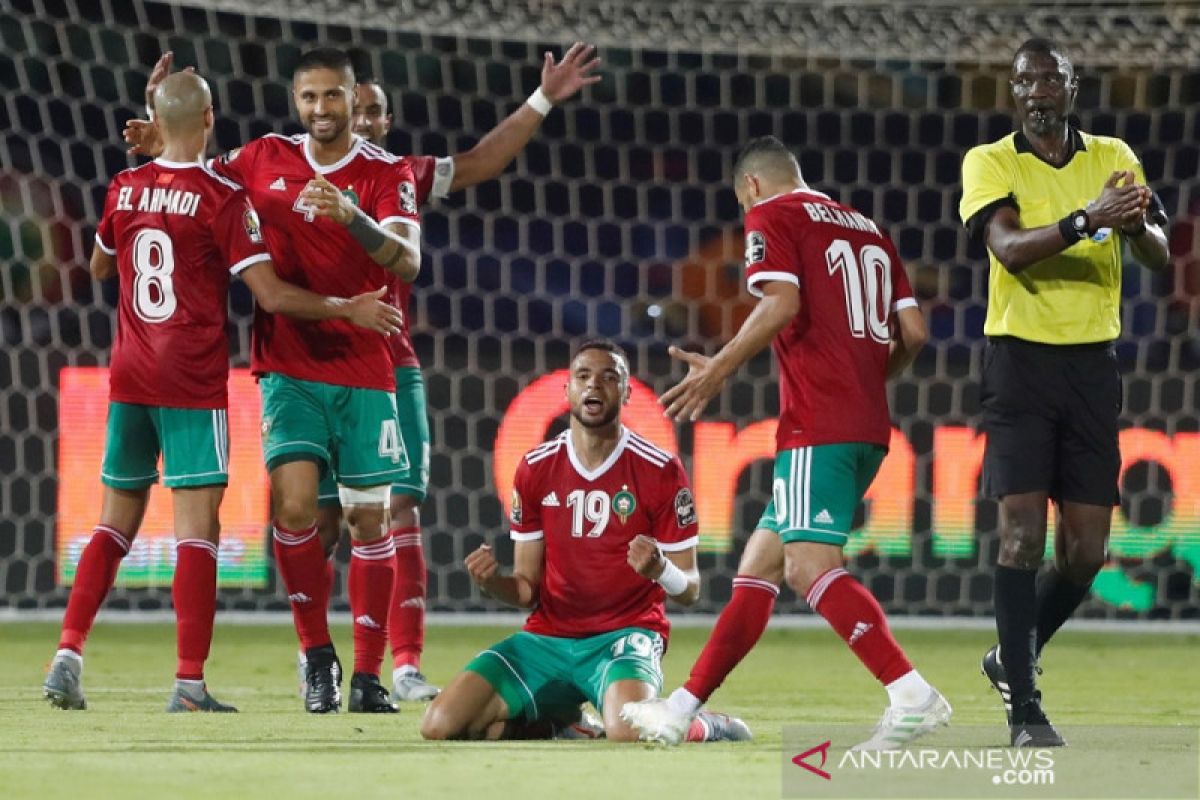 Maroko melaju ke 16 besar Piala Afrika 2019