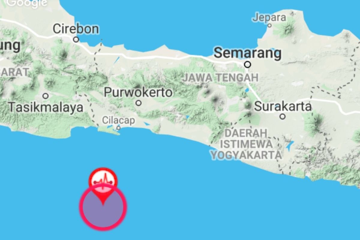 BMKG: Gempa 5,3 SR guncang Cilacap