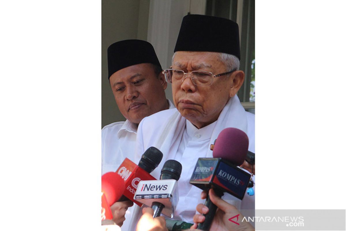 Ma'ruf Amin ajak Prabowo-Sandi turut membangun bangsa bersama