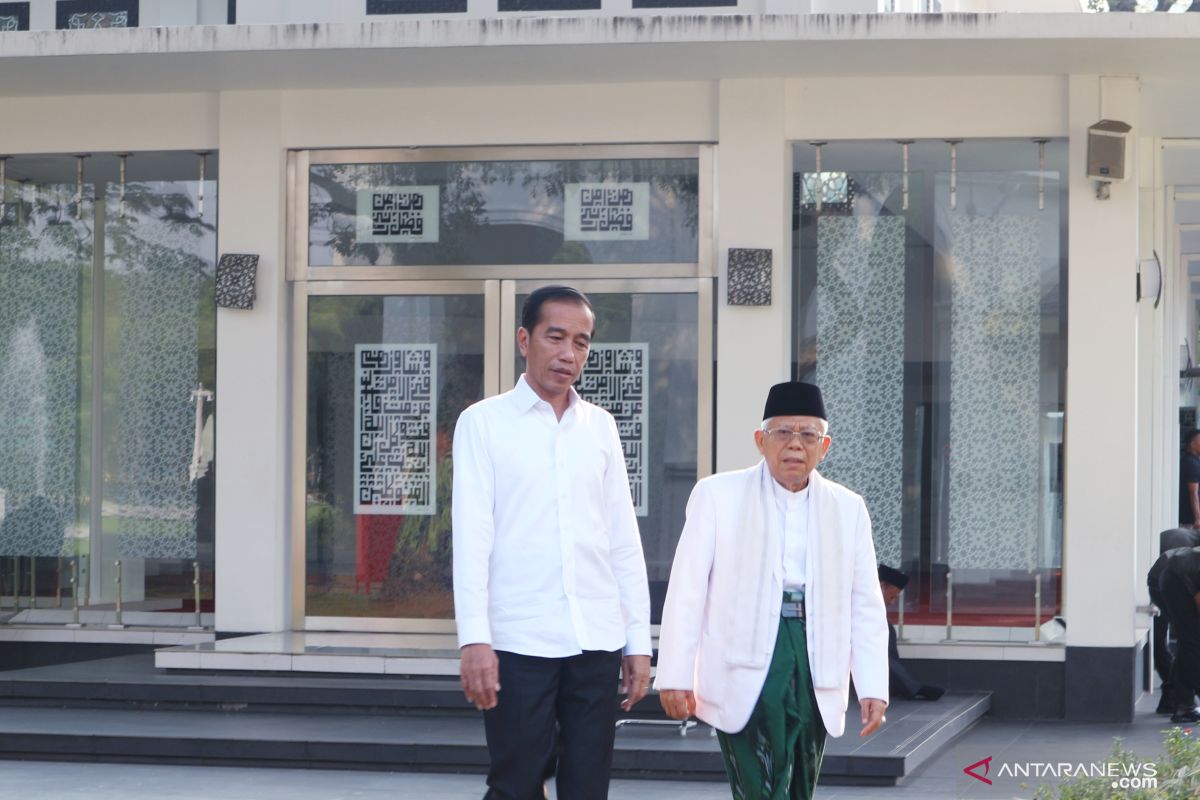 Pilpres usai  Jokowi-Ma'ruf berpesan masyarakat jaga kerukunan