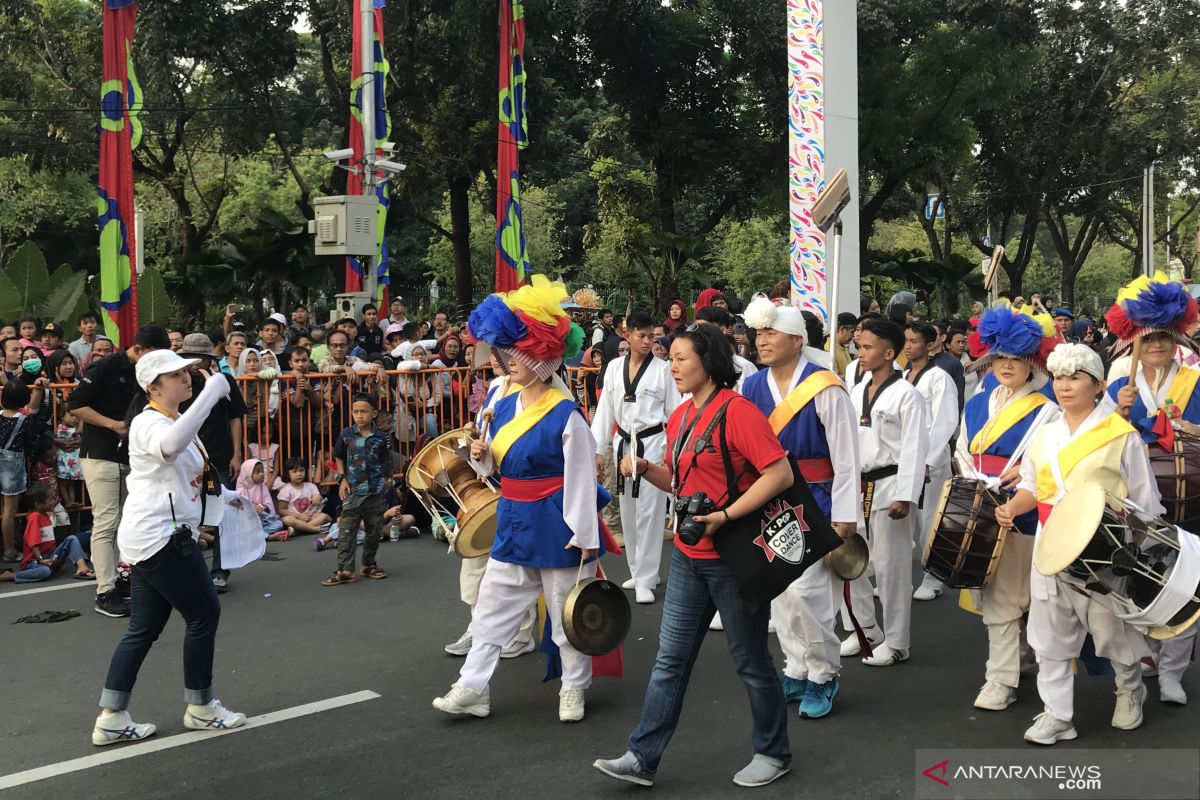Korea ikut ramaikan parade Jakarnaval 2019