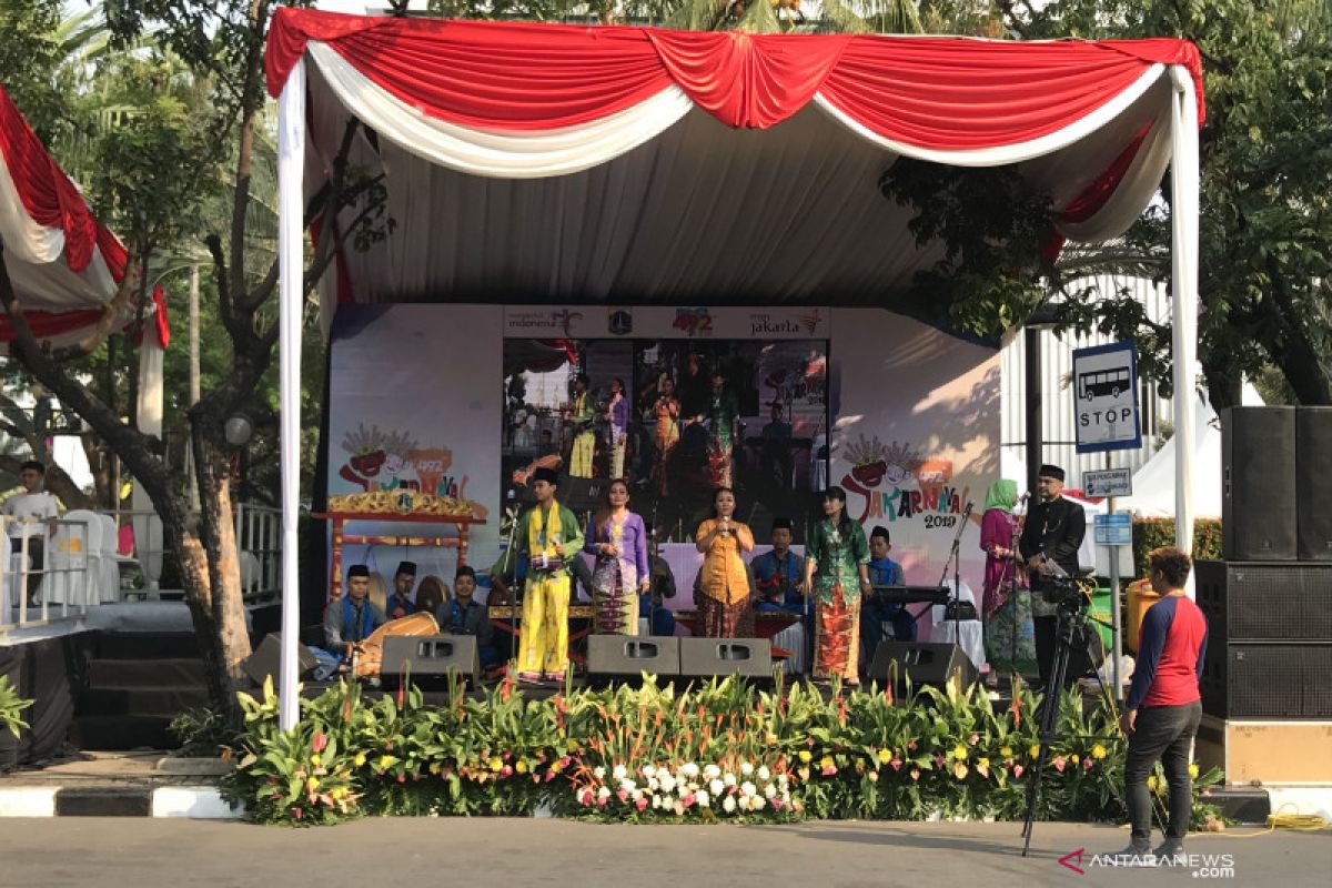 Gambang kromong bernuansa nasionalis buka Jakarnaval 2019