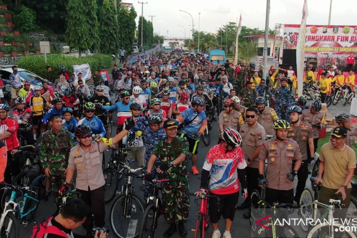 Fun Bike Bhayangkara Tanjungpinang diwarnai deklarasi damai
