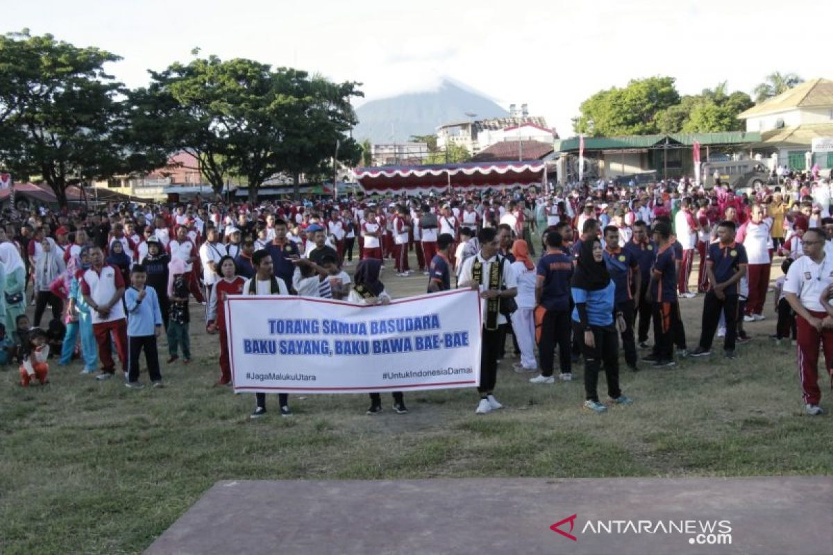 Polda Maluku Utara gelar deklarasi Indonesia damai