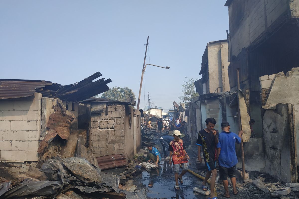 Kebakaran di Tanah Abang, 66 bangunan warga hangus