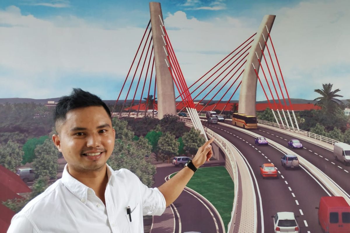 Jembatan Sei Alalak jembatan melengkung pertama di Indonesia