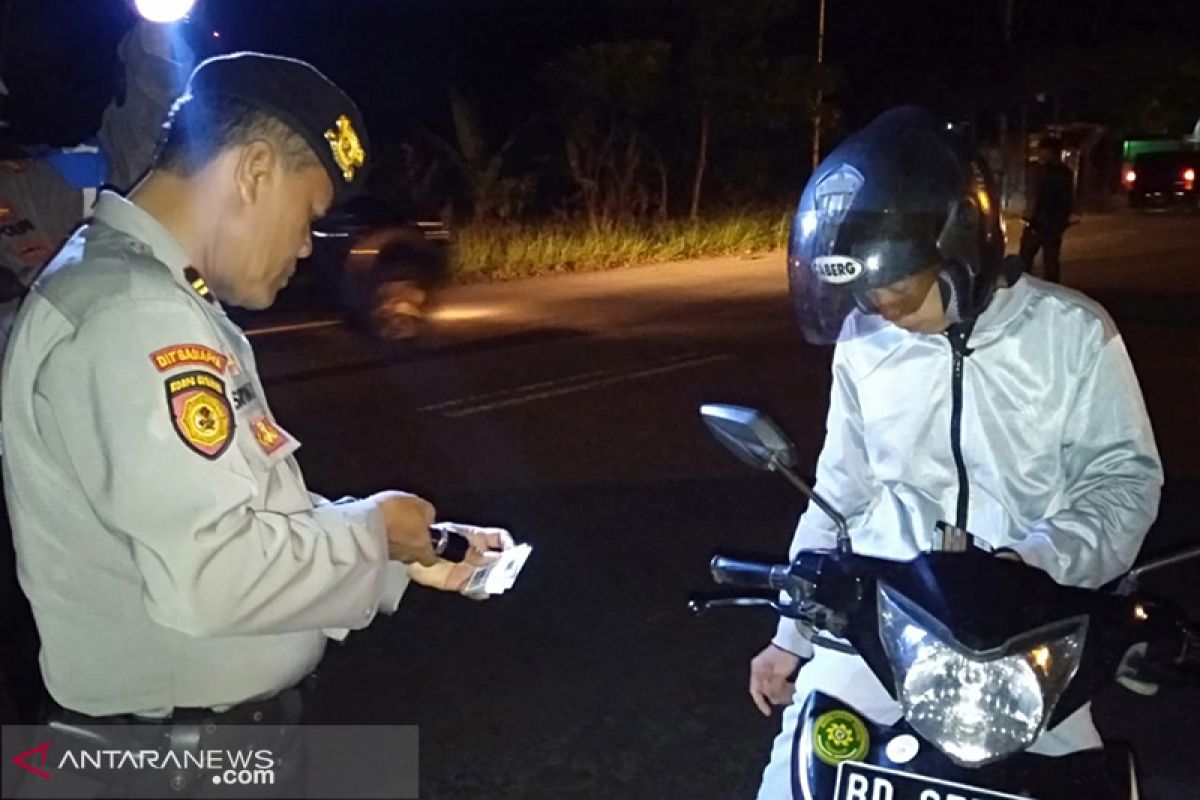 Berantas curanmor, polisi razia di Sungai Hitam